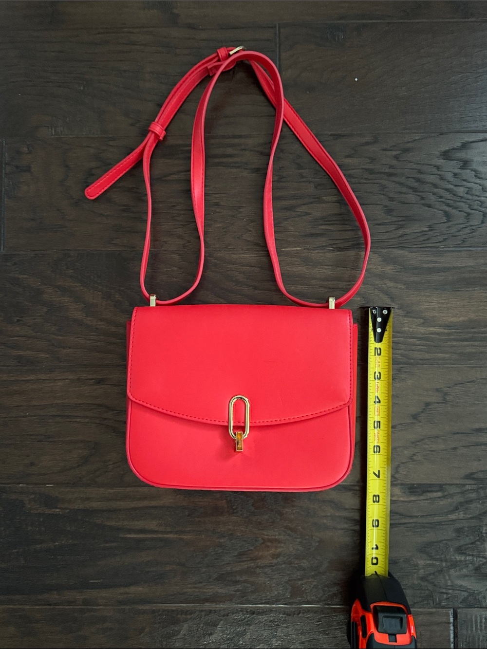 a new day Red Crossbody Bag with Gold Hardware - Picture 5 of 7